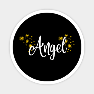 Angel t-shirt, gold dust Magnet